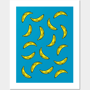 Bananas Pattern Posters and Art